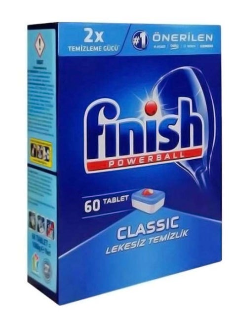 Set Of 60 Classic Everyday Clean Dishwasher Tabs Multicolour