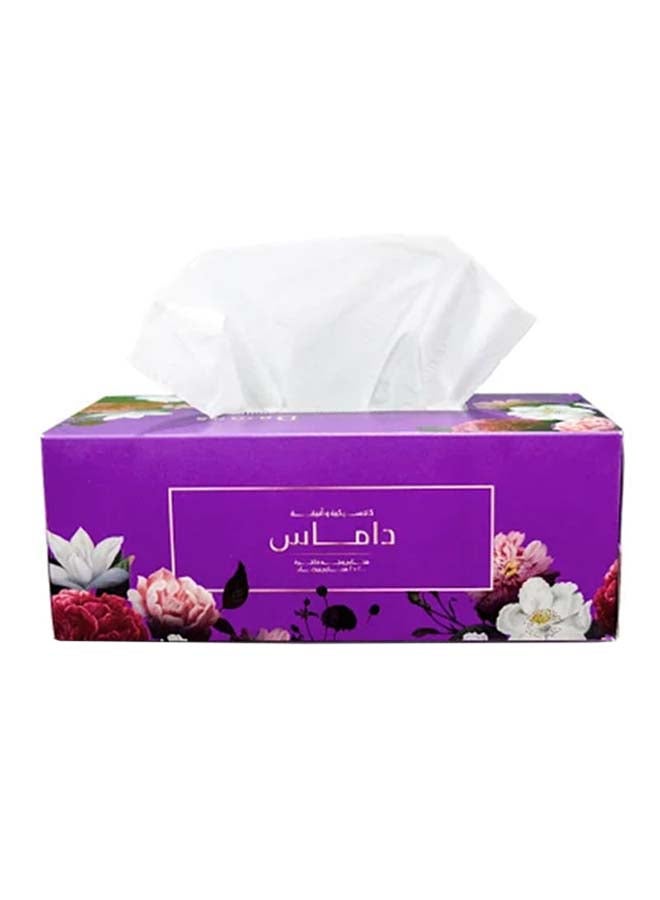 Generic 200-Piece Soft Facial Tissue, Pack Of 5 White Standard  - Image 2