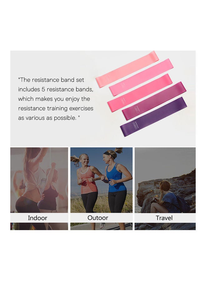 Generic 5-Piece Resistance Bands Set 600x50x0.8mm  - Image 5