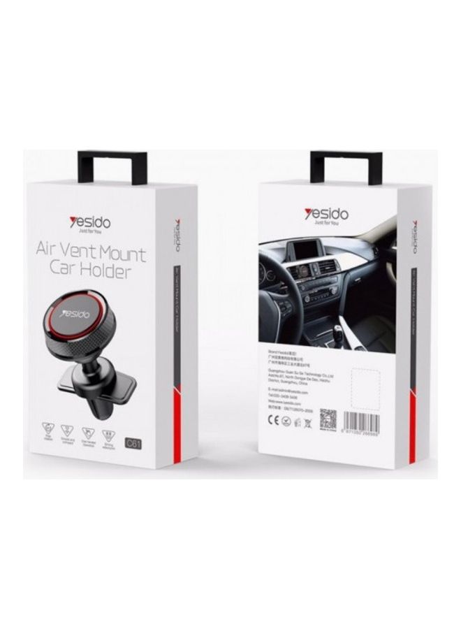 Yesido Air Vent Mobile Holder For Car Red/Black - Image 2