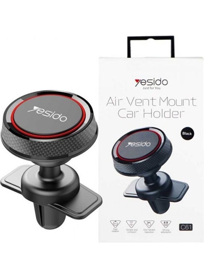 Yesido Air Vent Mobile Holder For Car Red/Black - Image 5