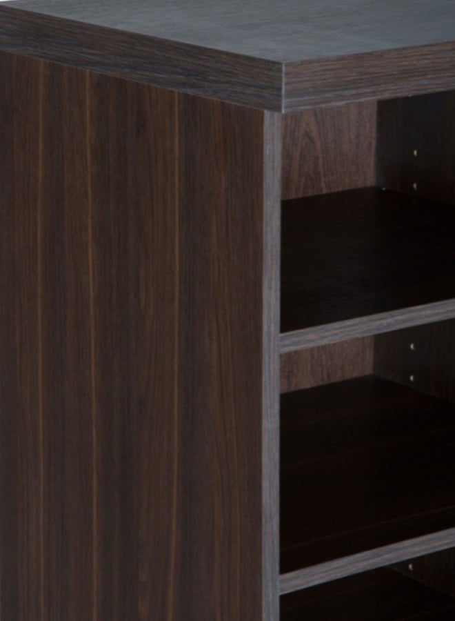 Spazio 18-Shelf Shoe Cabinet Black