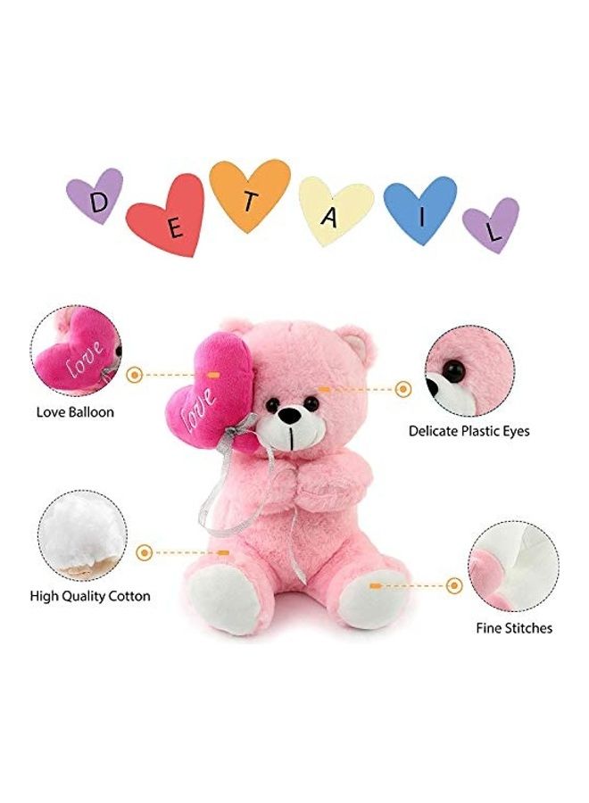 Tickles I Love You Balloon Heart Teddy Bear - Image 3