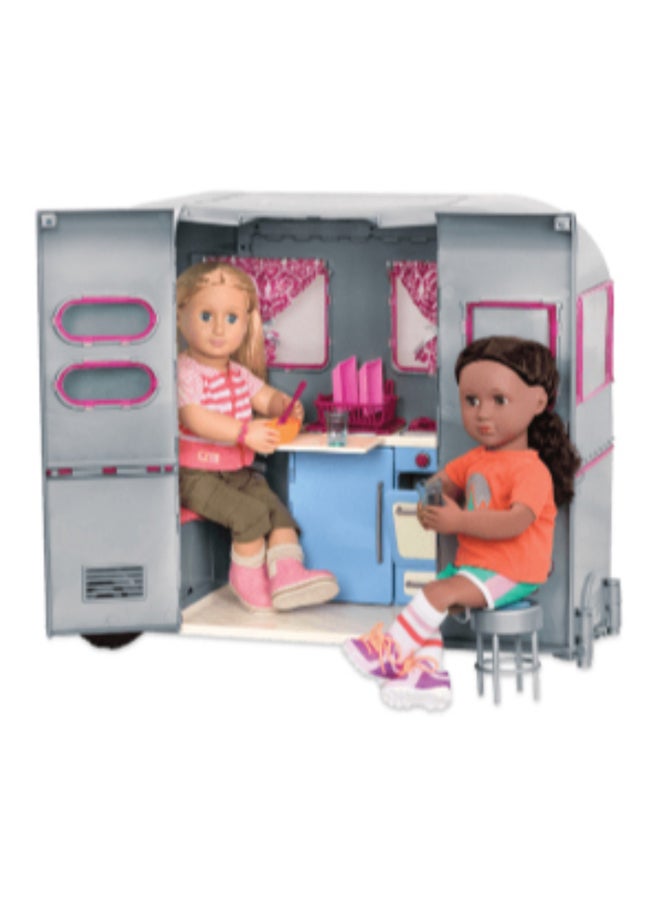 RV Seeing You Camper Accessories Set For 18-Inch Doll