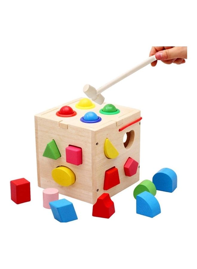ISank 5-Piece Mini Multi-Purpose Natural Wood Hammer Toy  - Image 4