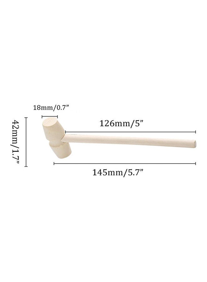 ISank 5-Piece Mini Multi-Purpose Natural Wood Hammer Toy  - Image 5