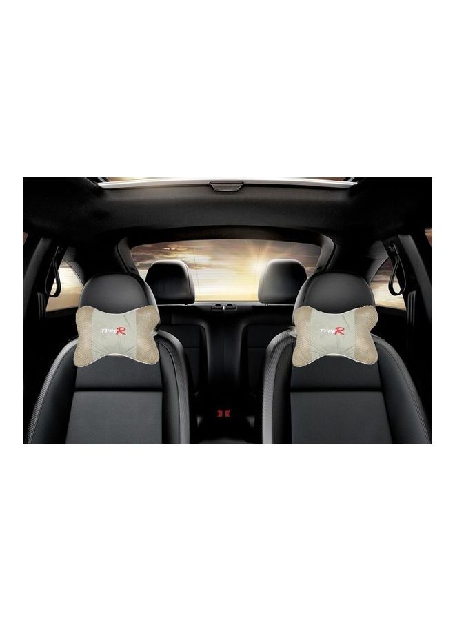 2-Piece Type-R Car Headrest Cushion Set