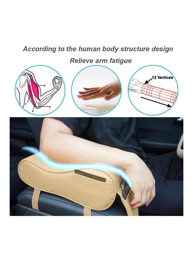 Car Center Console Armrest Pad With Storage Pockets - Image 4