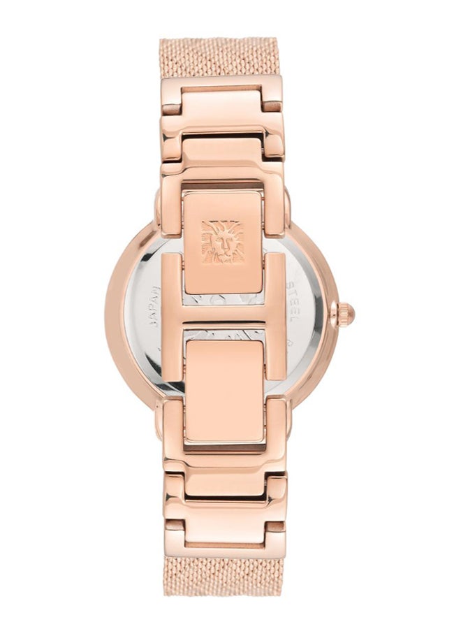 ANNE KLEIN - Women's Trend Water Resistance Stainless Steel Analog Watch AK3686NVRG - Image 1