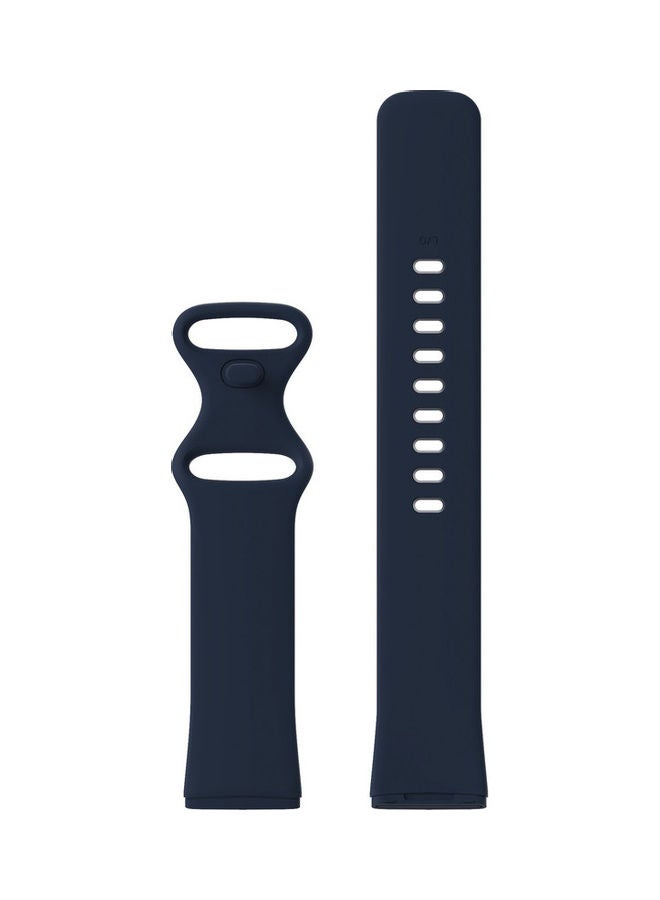 FITME Silicone Replacement Band for Fitbit Versa 3/ Fitbit Versa 4/Fitbit Sense/ Fitbit Sense 2 Watch Dark Blue - Image 1