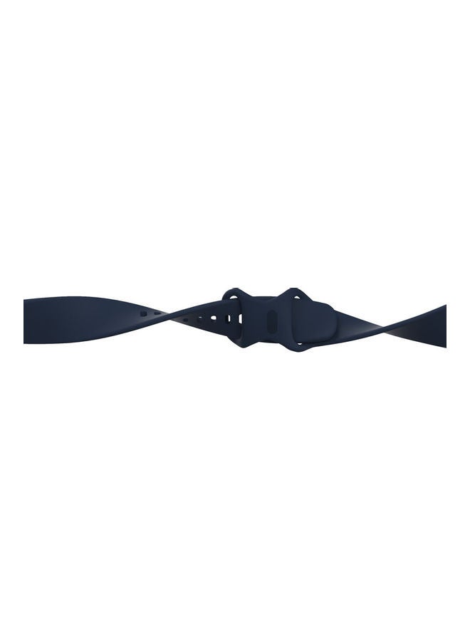 FITME Silicone Replacement Band for Fitbit Versa 3/ Fitbit Versa 4/Fitbit Sense/ Fitbit Sense 2 Watch Dark Blue - Image 4