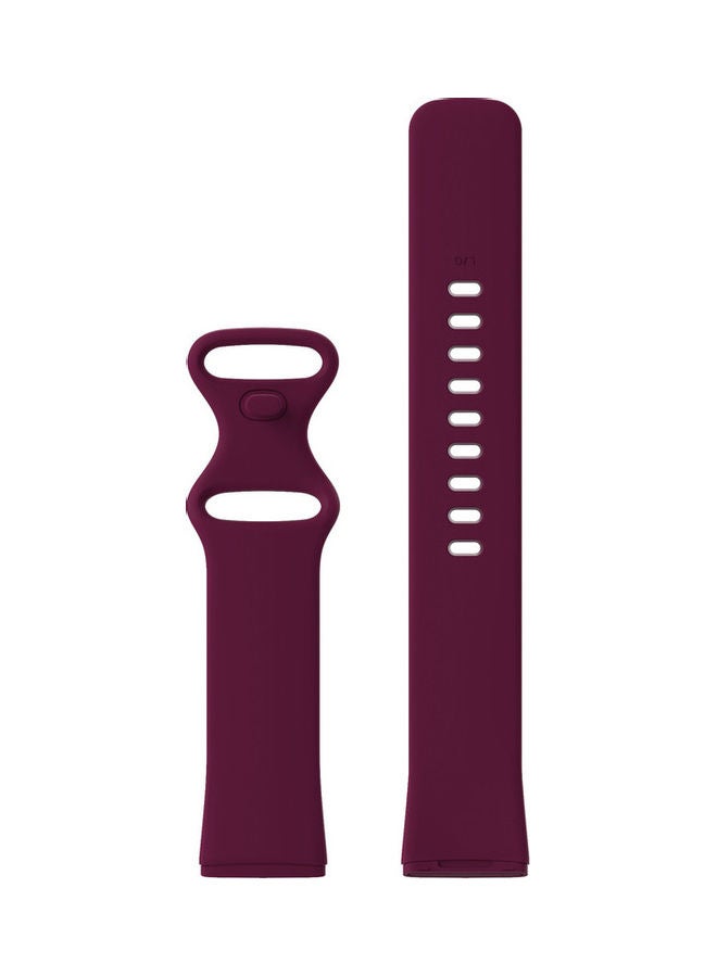 FITME Silicone Replacement Band for Fitbit Versa 3/ Fitbit Versa 4/Fitbit Sense/ Fitbit Sense 2 Watch Rosewood - Image 1