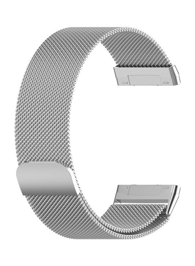 FITME Stainless Steel Replacement Band for Fitbit Versa 3/ Fitbit Sense Silver - Image 1