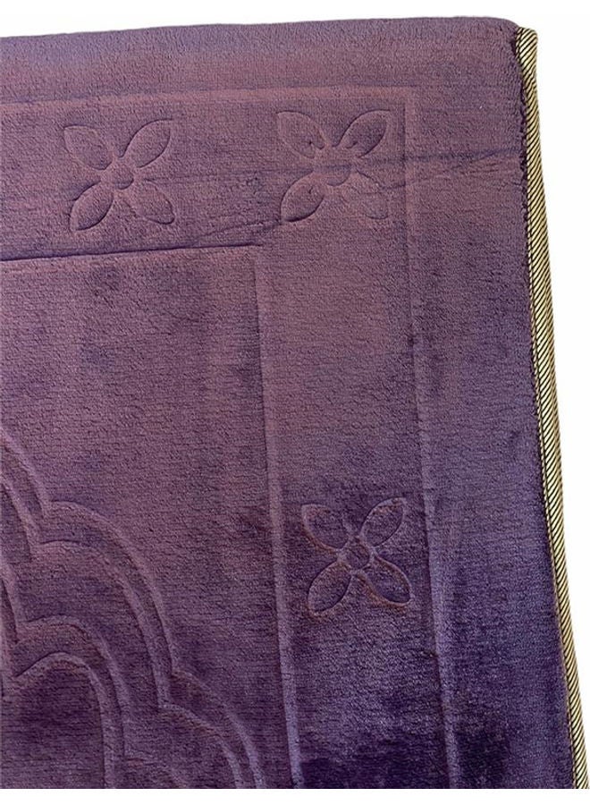 Generic - 2-In-1 Foldable Prayer Mat And Backrest Purple 109x52cm - Image 1