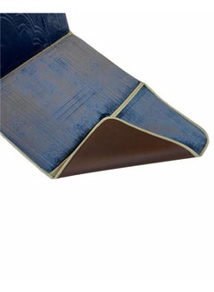 Generic Foldable Prayer Mat And Backrest Blue 109 x 52cm  - Image 5