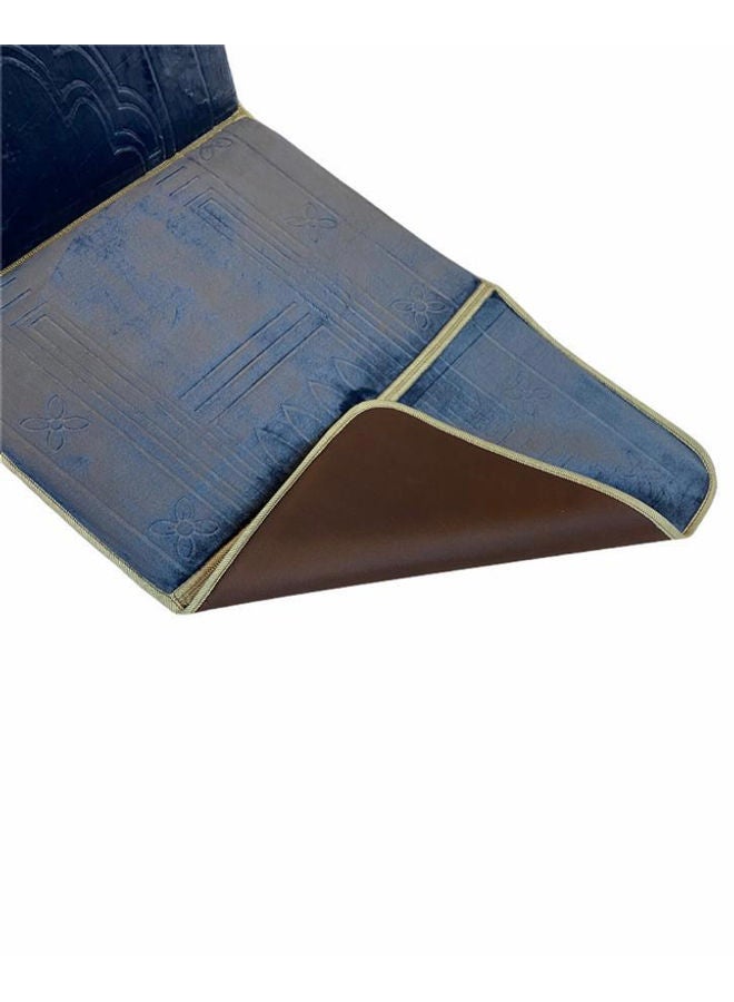 Generic - Foldable Prayer Mat And Backrest Blue 109 x 52cm - Image 1