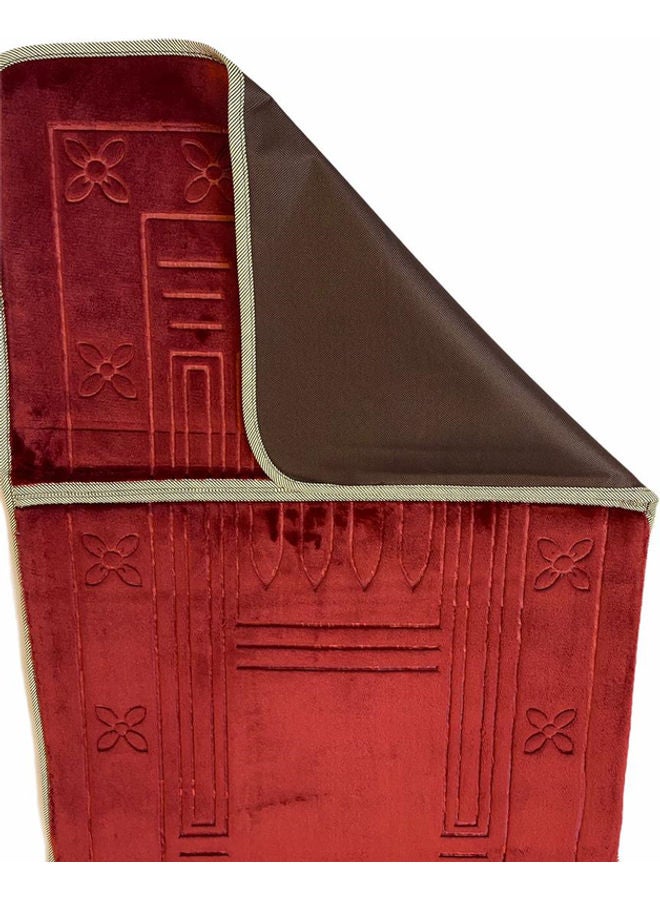 Generic - Foldable Prayer Mat And Backrest Red 109 x 52cm - Image 1