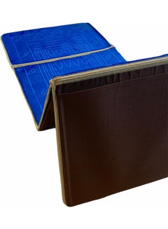 Generic Foldable Prayer Mat And Backrest Blue 109 x 52cm  - Image 4