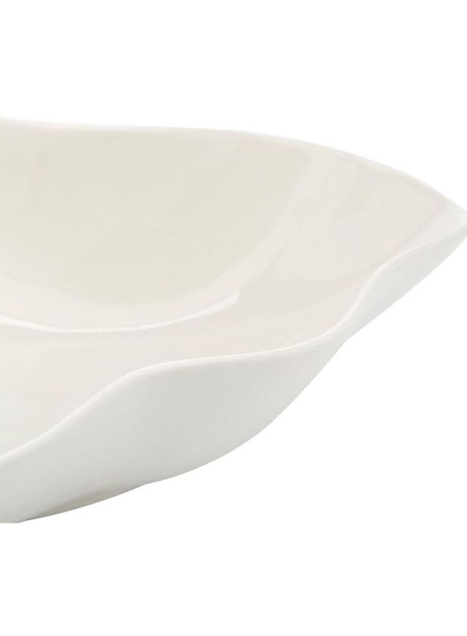 فيرونا سلطانية صدفية الشكل أبيض 27سم - Image 2