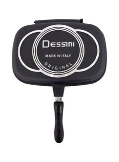 DESSINI Double Grill Pan Black/Silver 44cm  - Image 1