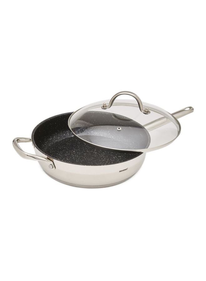 BERGNER - Frypan With Glass Lid Silver/Clear 28cm - Image 1