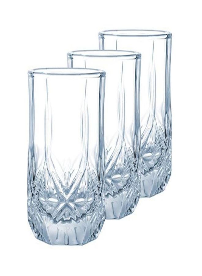 لومينارك طقم أكواب برايتو مقاس 27 سم، 3 أكواب شفاف 3x0.27لترات