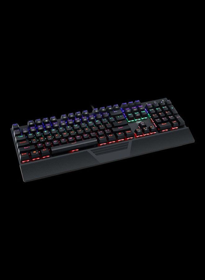 T-DAGGER - T-TGK305 104 Keys Backlit Blue Switch Gaming Mechanical Keyboard - Image 1