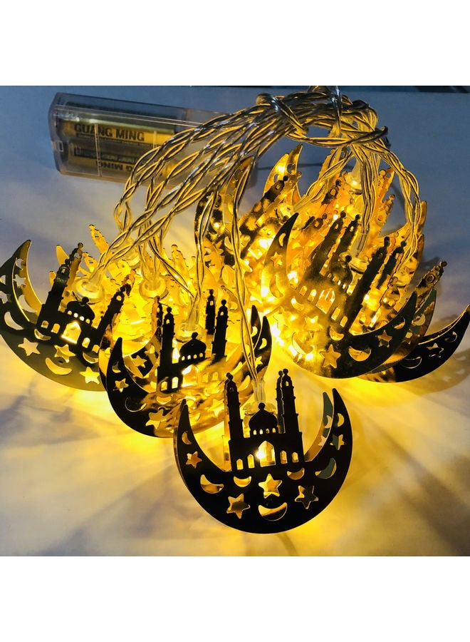 ماركة غير محددة - أضواء زينة العيد ورمضان مع LED باللون الأصفر - Image 1