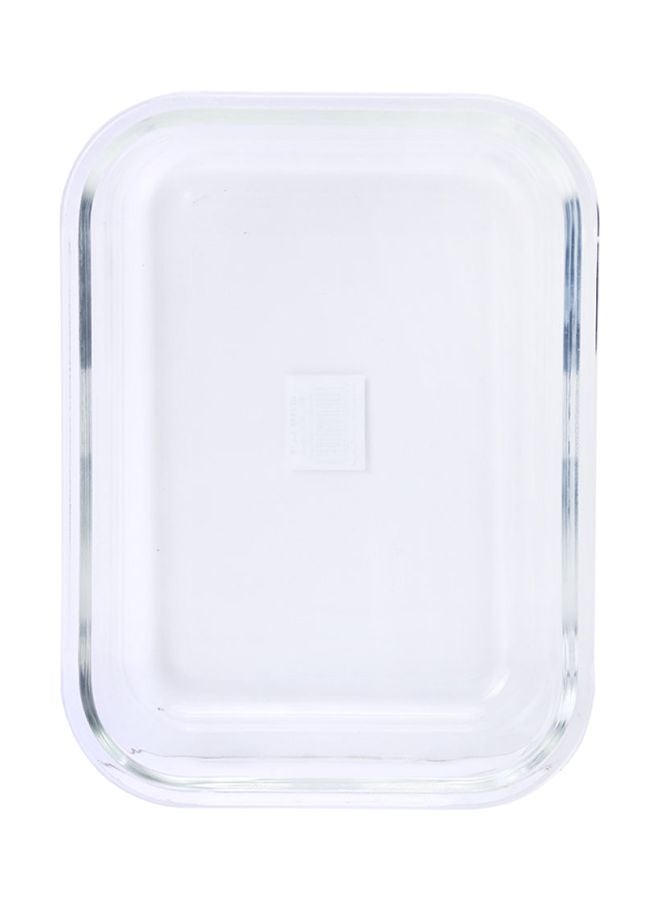 Royalford - BRS Rectangle Glass Airtight Container Multicolour - Assorted Colour 370ml - Image 1