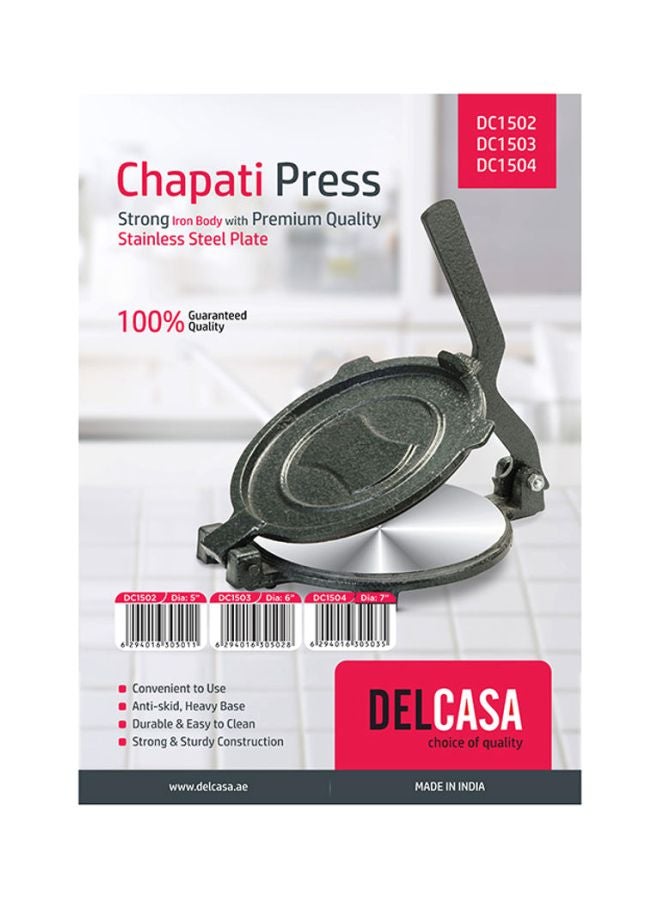 ديلكاسا هراسة تشاباتي مصنوعة من الستانلس ستيل أخضر/فضي 17.5/18.5 cm - Image 2