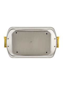 REGENT Onda Rectangular Tray Silver/Gold 49x28cm  - Image 3