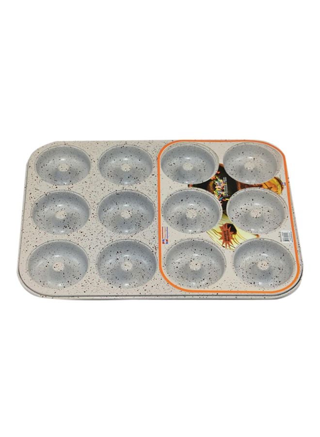 Homemaker Granite12 Cup Donut Pan Beige/Grey/Black 