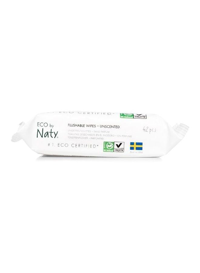 Naty Pack Of 12 Flushable Baby Wipes, 504 Count - Image 4
