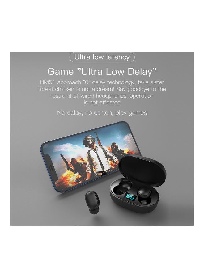Generic E6S Bluetooth 5.1 Earphones Black  - Image 2