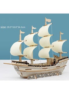Beauenty 3D Ship Wooden Puzzle 39.5x10.8x34.3cm  - Image 2
