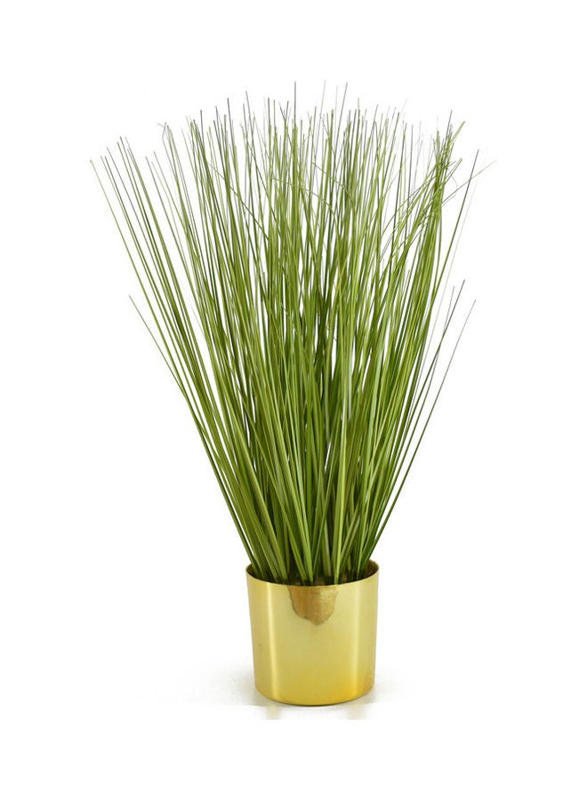 DRAMA HOME Artificial Grass With Pot Green/Golden 50 x 12cm  - Image 1