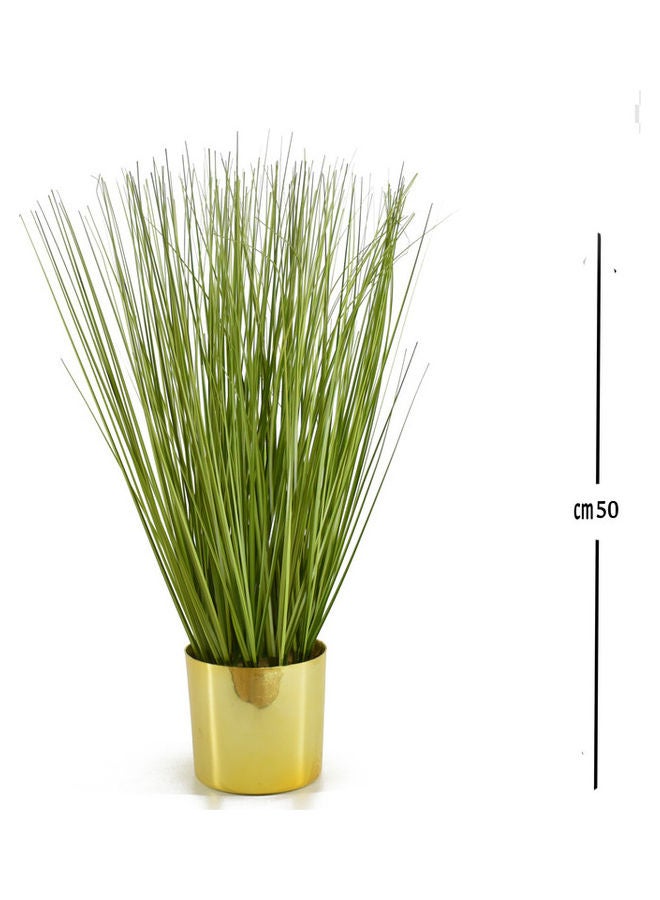 DRAMA HOME Artificial Grass With Pot Green/Golden 50 x 12cm  - Image 4