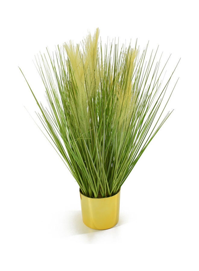 DRAMA HOME Artificial Grass With Pot Green/Golden 50 x 12cm  - Image 2