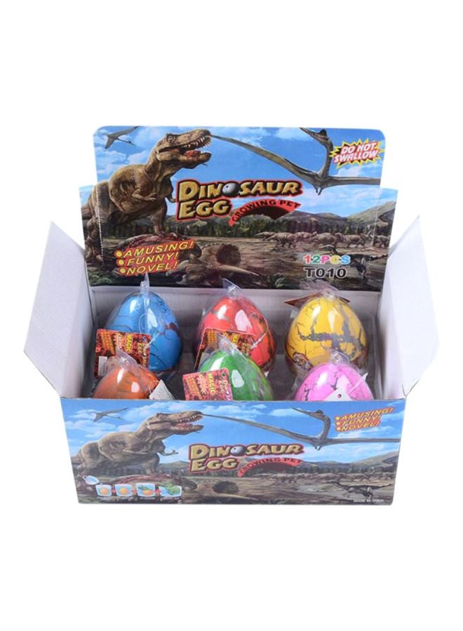 بيوينتي مجموعة بيض ديناصورات متنامي بشكل جميل ورائع من 6 قطع، قابل للنفخ يمكن وضعه بالماء وتقديمه كهدية