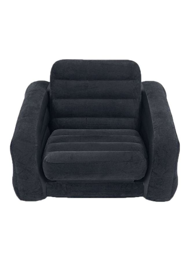 انتكس كرسي قابل للسحب أسود 220.98x66.04x106.68سم - Image 1