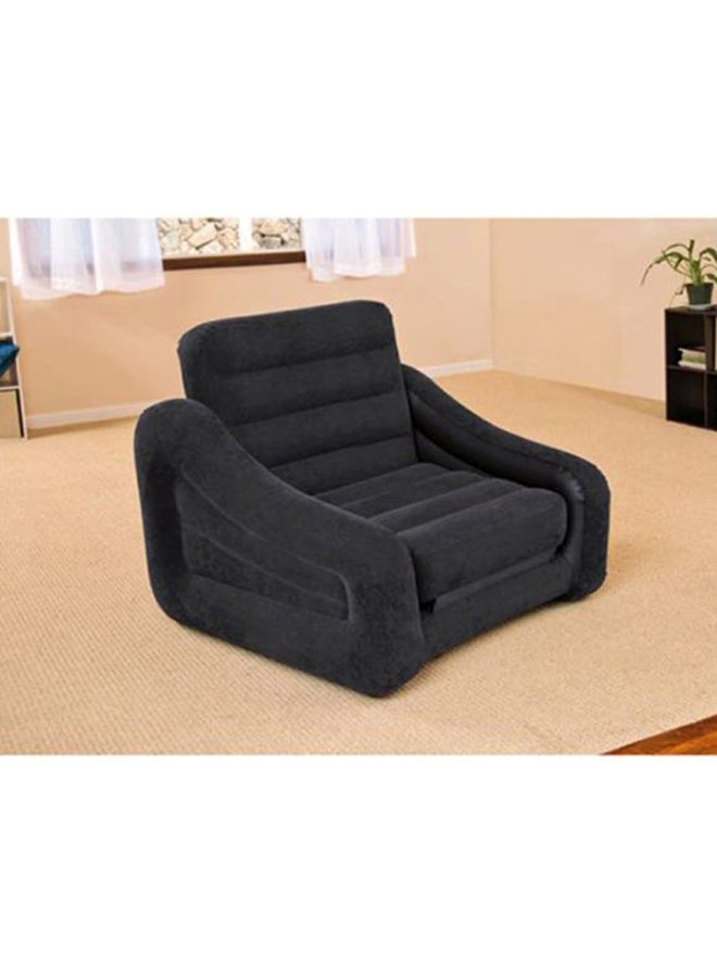 انتكس كرسي قابل للسحب أسود 220.98x66.04x106.68سم - Image 2