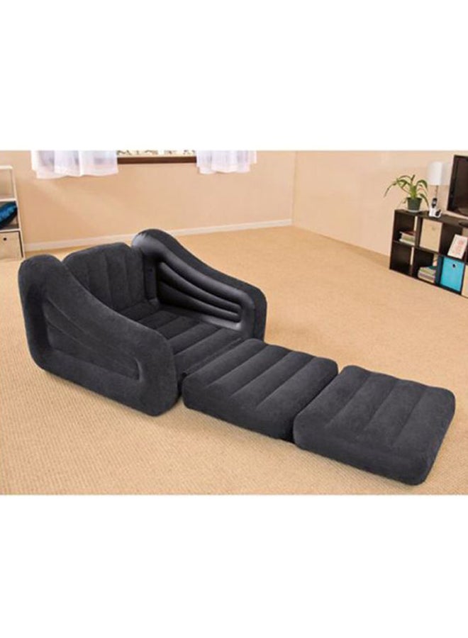 انتكس كرسي قابل للسحب أسود 220.98x66.04x106.68سم - Image 3