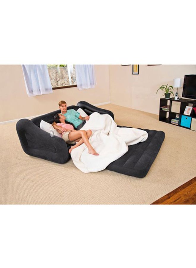Multipurpose Inflatable Sofa Black 193x66x221cm