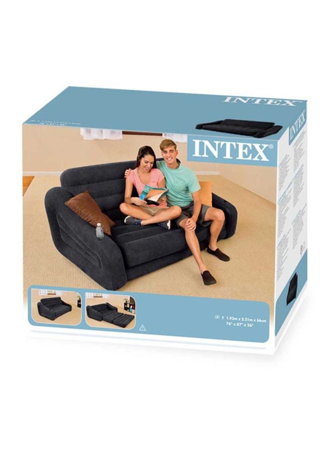 Multipurpose Inflatable Sofa Black 193x66x221cm