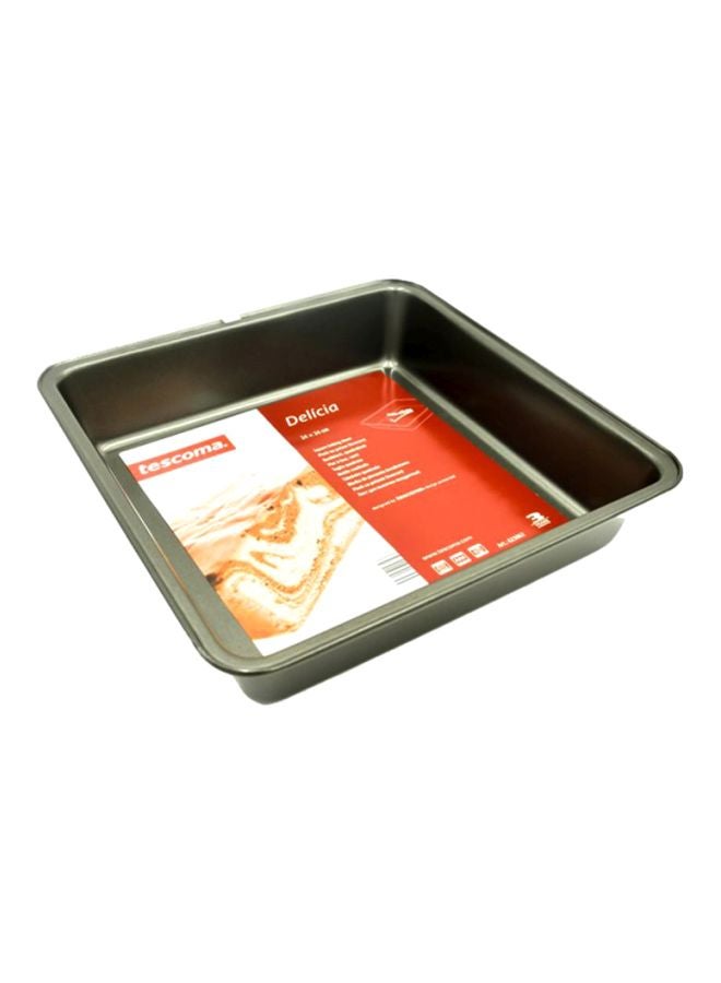 تسكوما صينية خبز مربعة رمادي 24سم