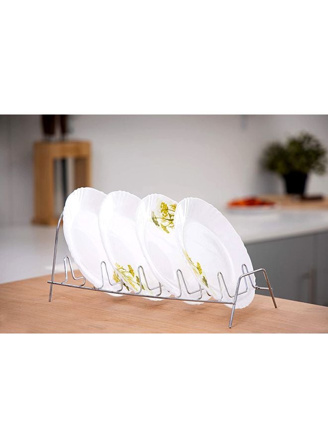 DELCASA 8-Column Plate Rack Silver 12cm - Image 2