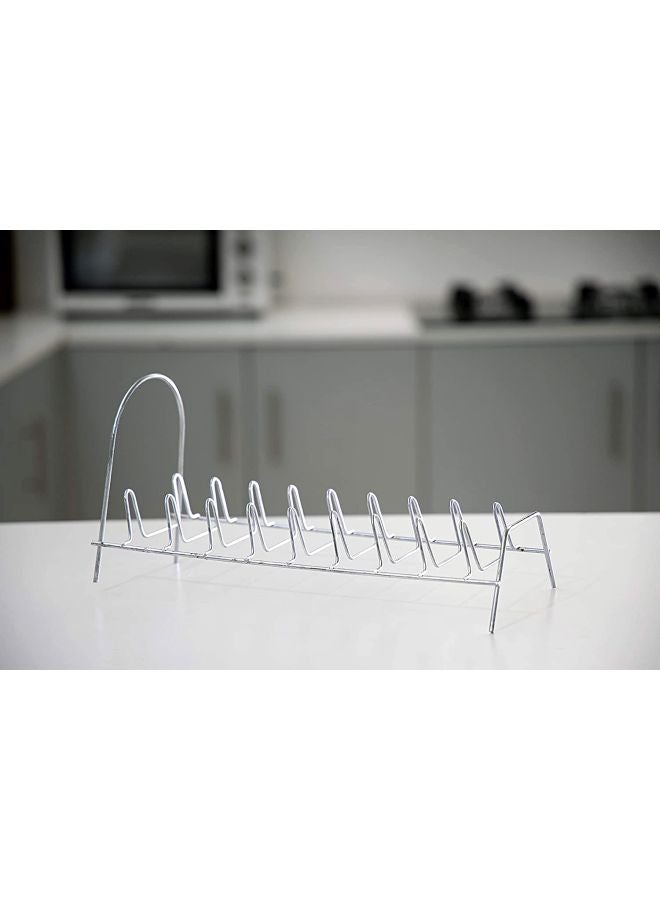 DELCASA 8-Column Plate Rack Silver 12cm - Image 4