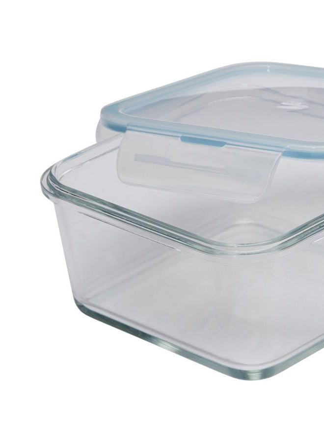 TALIONA Boro Pro Square Food Storage Container With Lid Blue/Clear 950ml - Image 3