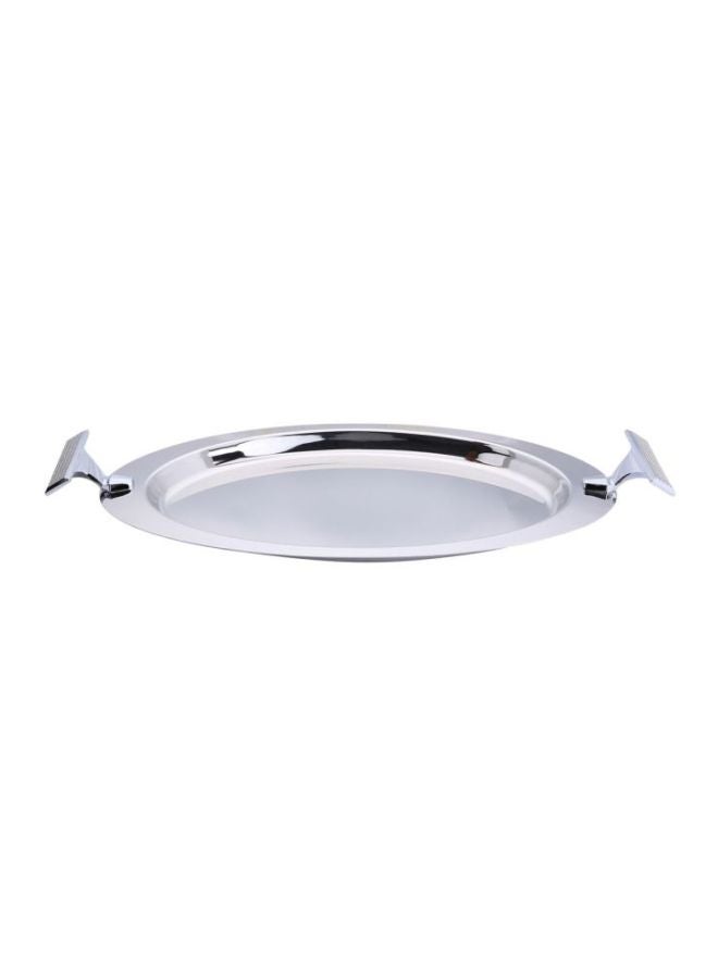 Glitter Stainless Steel Oval Tray Silver - v1614261442/N11627513A_1