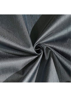 Lushh 2 Piece Thermal Coating Curtain With Hemming Strip Dark Grey  - Image 4